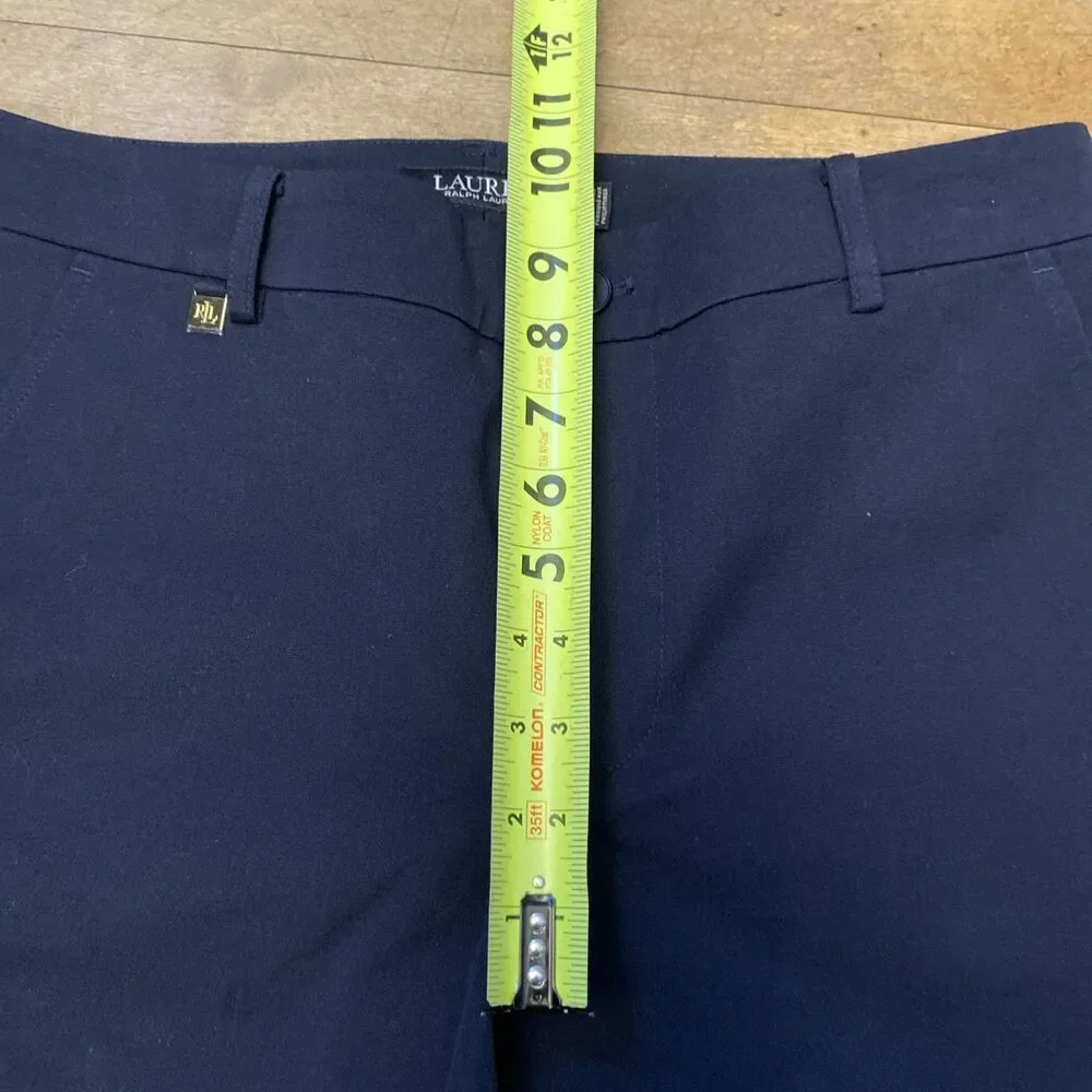 Lauren Ralph Lauren Shorts Womens 6 Black Bermuda Twill Stretch Casual Chino